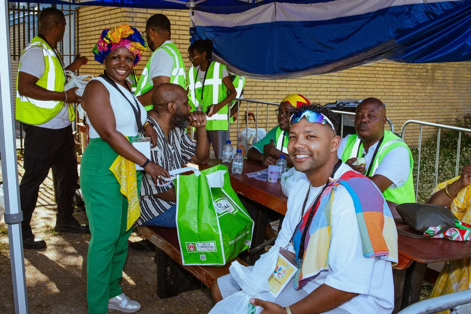 Het organisatieteam van Keti Koti Connect tijdens het festival