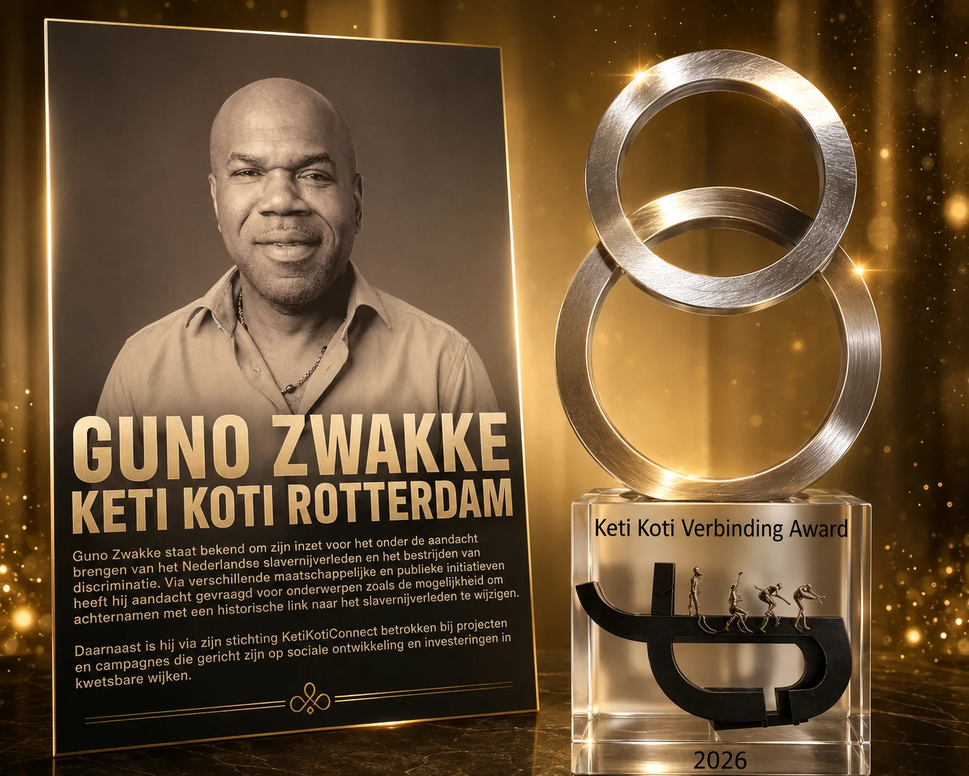 Guno Zwakke en de Keti Koti Verbinding Award 2026